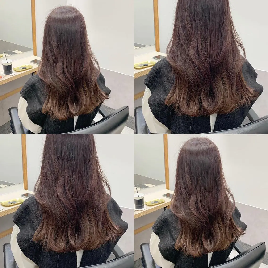ロング カラー ベージュカラー ブリーチ 透明感カラー ダブルカラー ブリーチなしカラー カット ヘアカラー SAKINO ベージュカラーのヘアスタイル