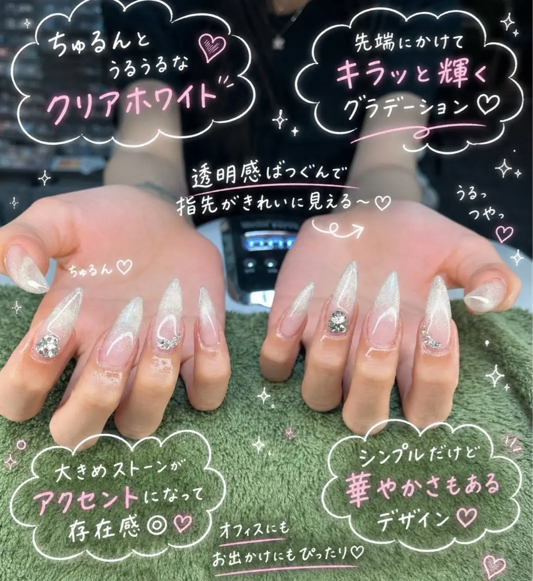 ネイル マグネットネイル ハンドネイル フットネイル MHR nailのネイルデザイン