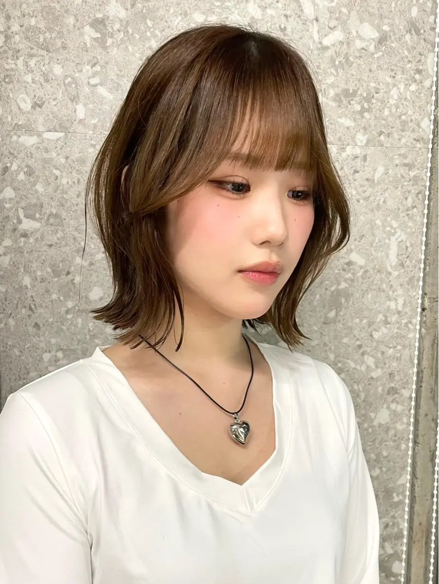 ショート ミルクティーベージュ レイヤー/あげは🎀のヘアスタイル