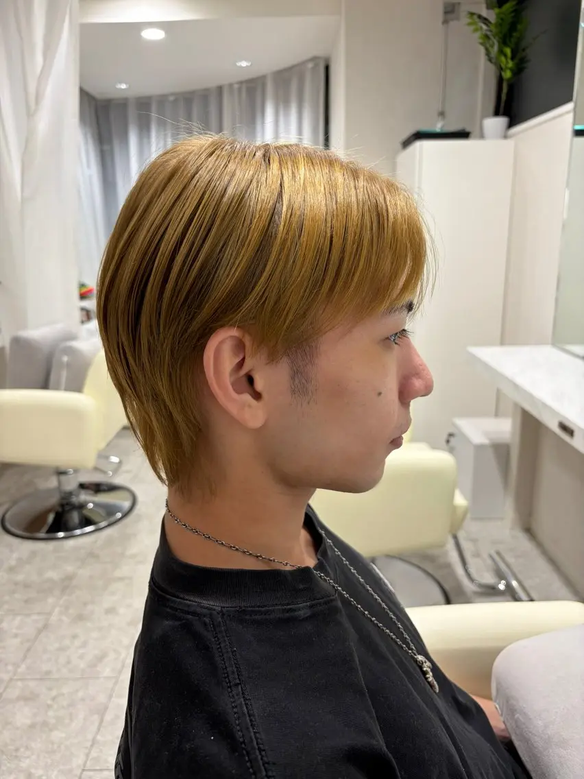 メンズ マッシュウルフ マッシュ メンズウルフカット ウルフカット 🎀ria/ メンズカット🎀のヘアスタイル
