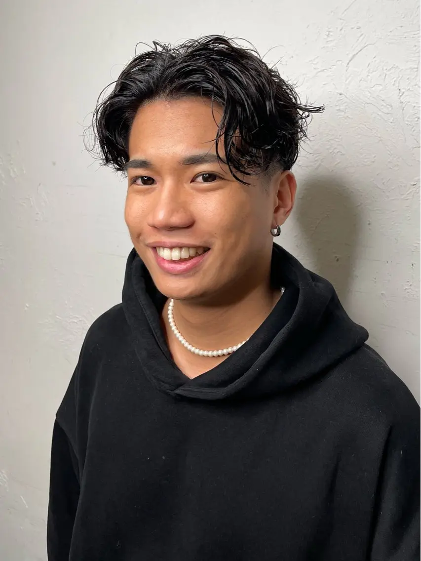 パーマ メンズ カット パーマ 狩野 孝太郎のヘアスタイル