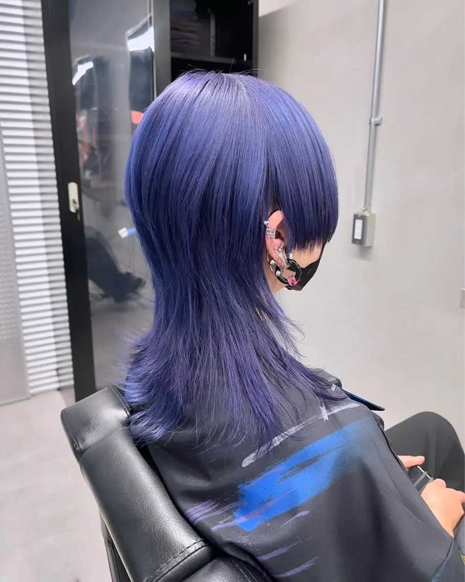 ミディアム カット ヘアカラー 柏 ウルフ/レイヤー 田中佐和🐺のヘアスタイル