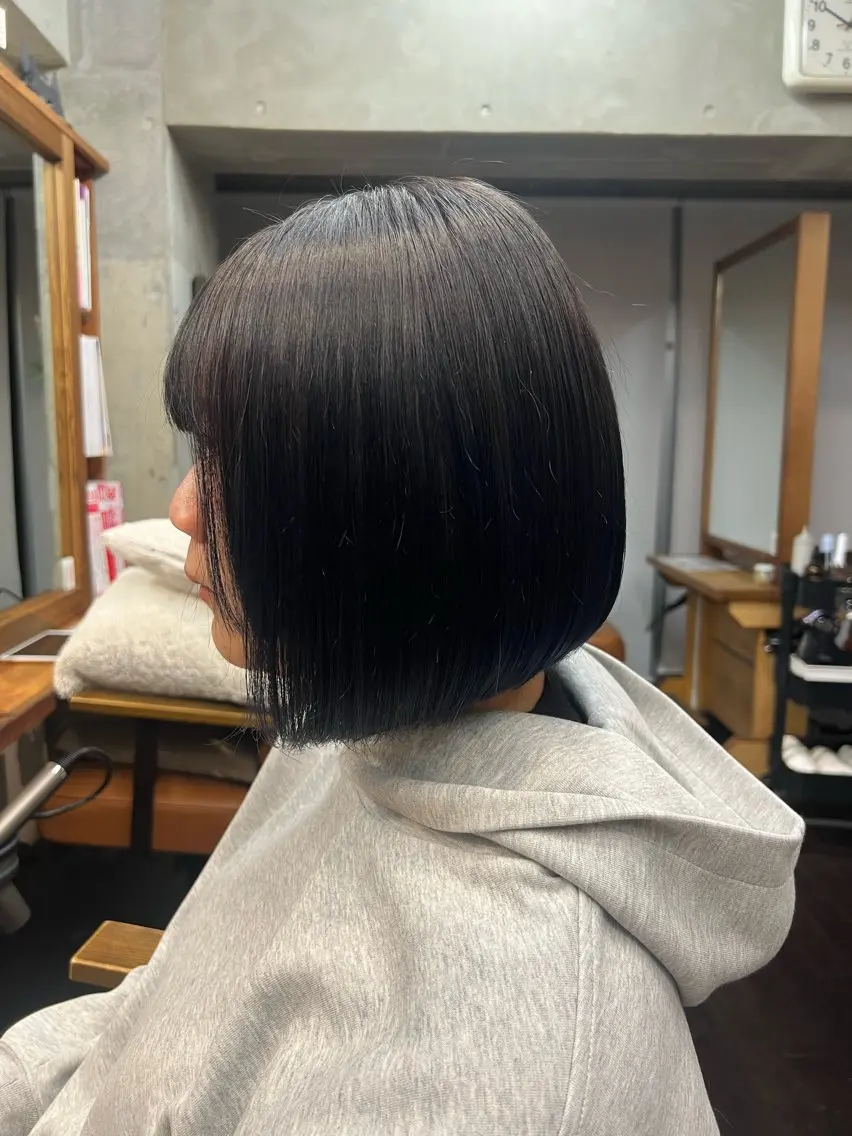 ショート 前下がりボブ ボブ 土田かほ/本日🈳 透明感カラー🍃のヘアスタイル