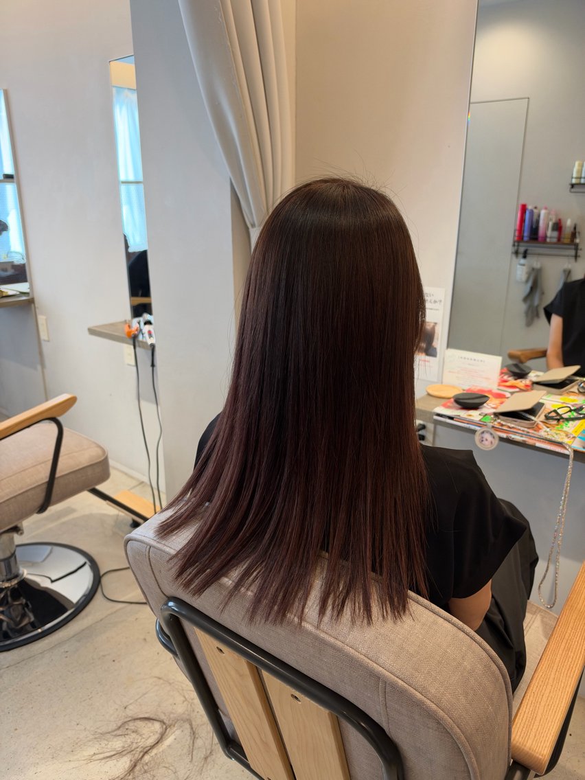 ロング カラー カット ヘアカラー 真鍋 月音のヘアスタイル
