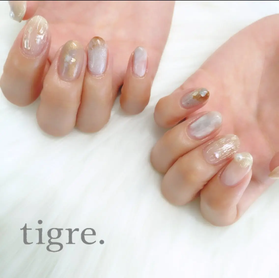 ネイル ハンドネイル tigre .のネイルデザイン