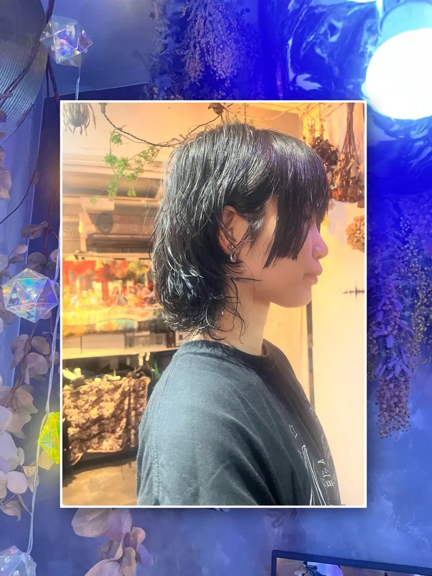 ミディアム ミディアムパーマ 姫カット ウルフカット カット ヘアカラー トリートメント vato バトのヘアスタイル
