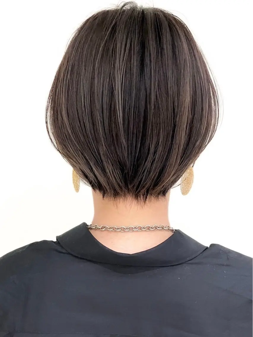 ショート ショートボブ ボブ ハイライト 髪質改善 レイヤーカット カット ショートカット/ボブ /レイヤー/ヨシミのヘアスタイル