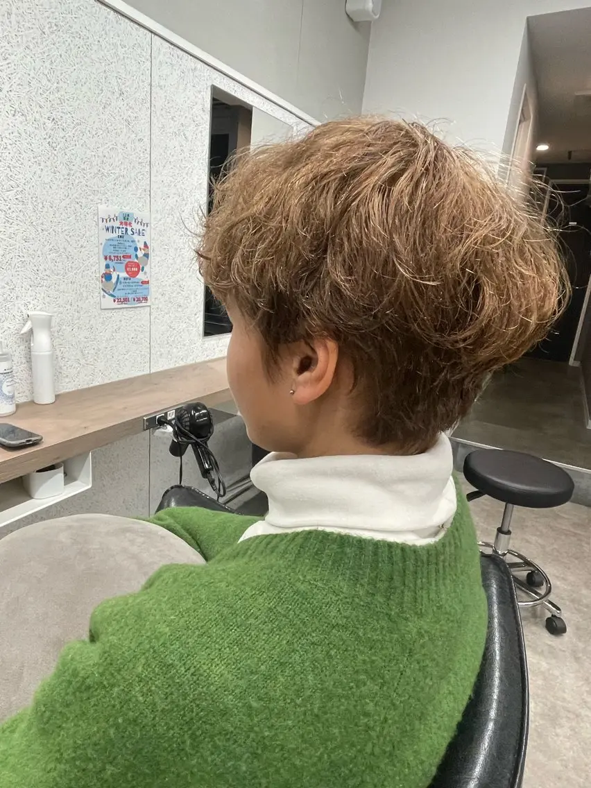 【根元のボリューム気になる方】韓国発祥🇰🇷根本パーマ👨🦱👩🦱+整えcut✂️の写真