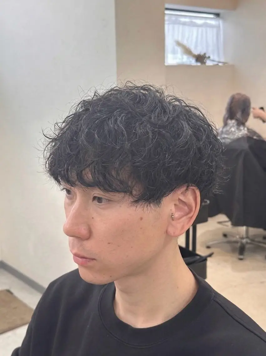 【カット＋波巻きパーマ】の写真