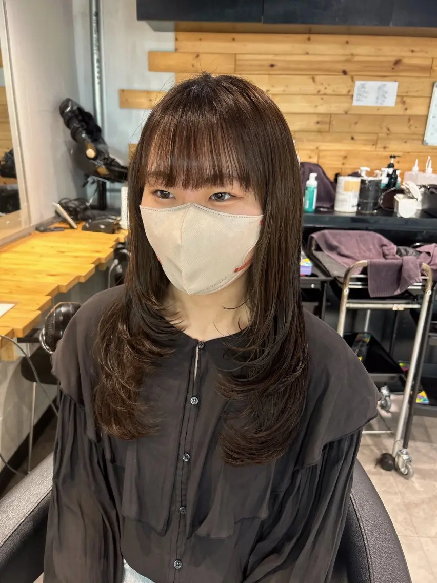 ロング カット ヘアカラー トリートメント ヘッドスパ レイヤーStyle 🪽菜々実のヘアスタイル