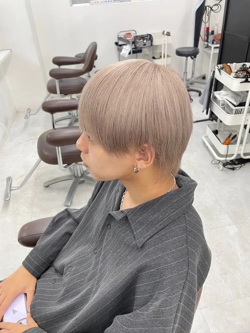 ショート カット ヘアカラー トリートメント 田中 翔覇のヘアスタイル