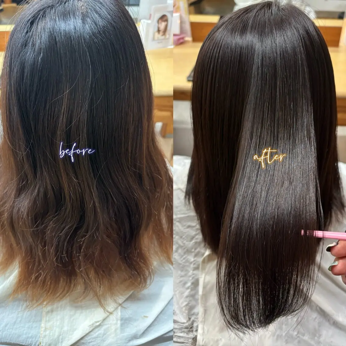うる艶髪質改善カラー 🫧🎀 ¥7000の写真