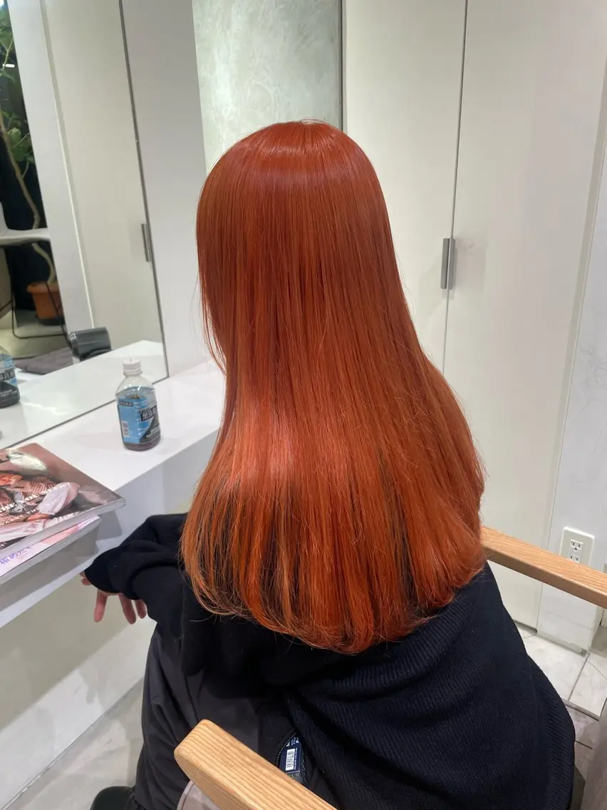 カラー hana🍑 ブリーチなしピンクのヘアスタイル