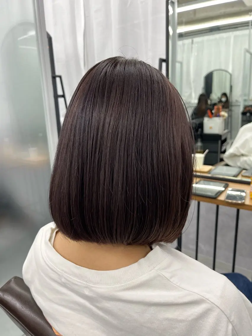 ショート カラー ブリーチ ラベンダーカラー ボブ カット ヘアカラー NUMBER 天王寺 🌼yuriのヘアスタイル