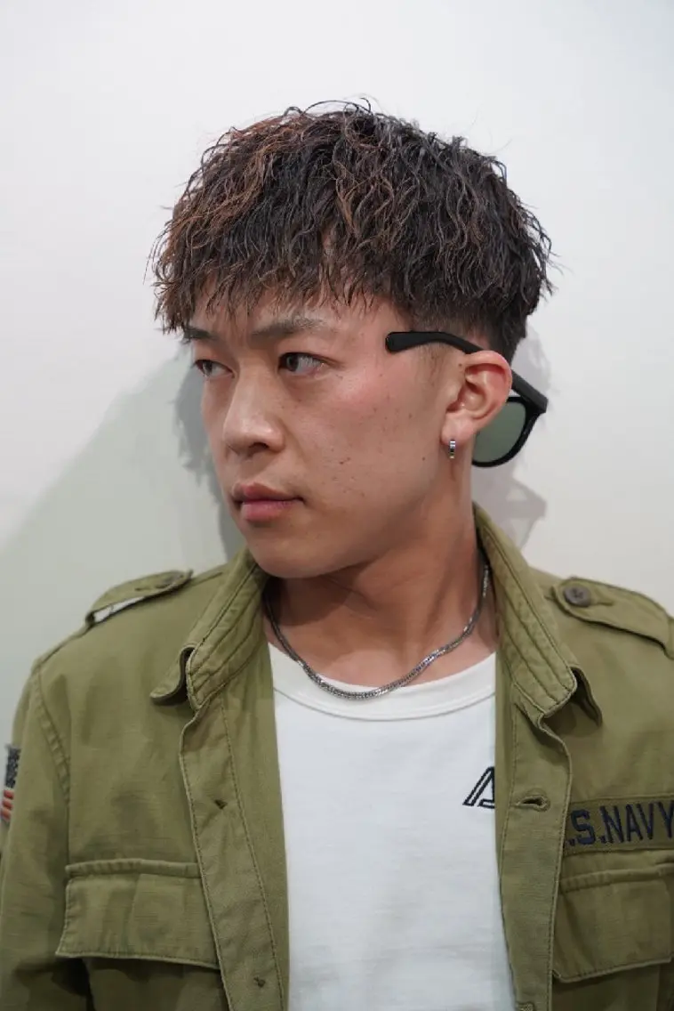 ショート パーマ キッズ メンズ メンズ特化 石田はるむのヘアスタイル