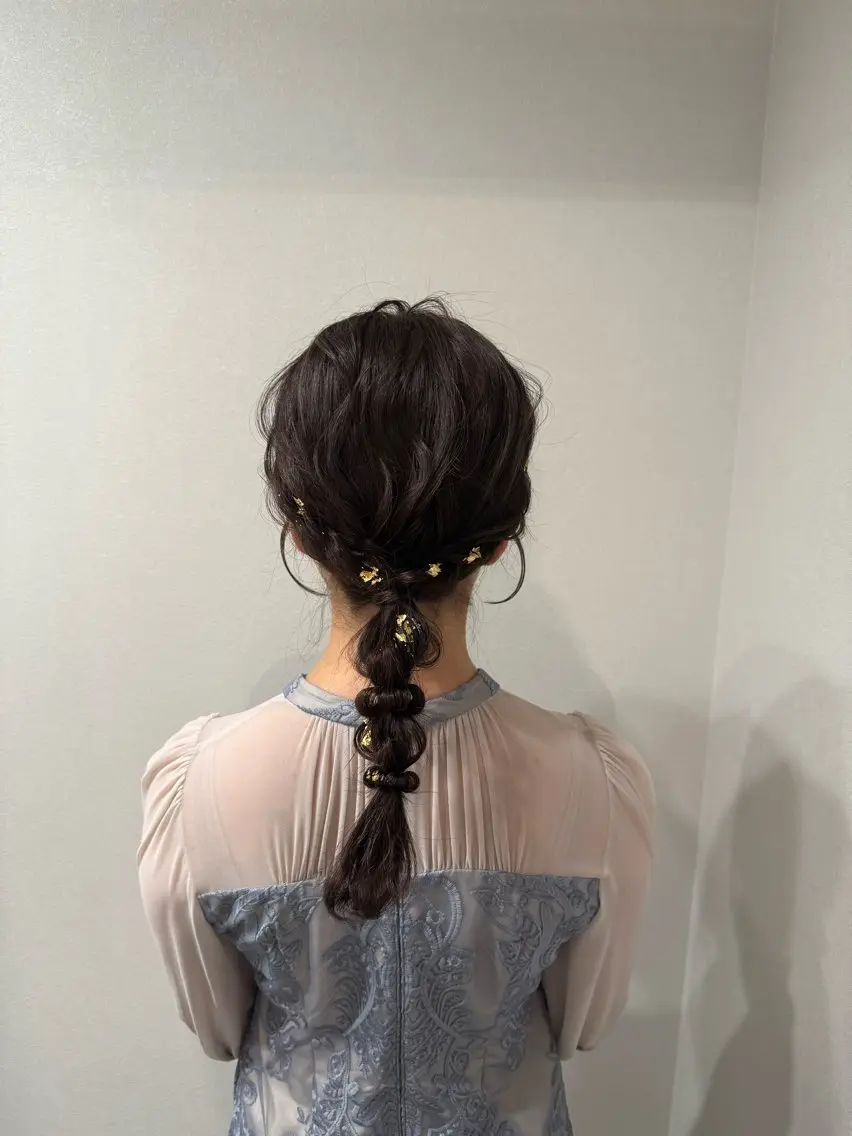 ロング ヘアアレンジ ヘアセット see. アズサのヘアスタイル