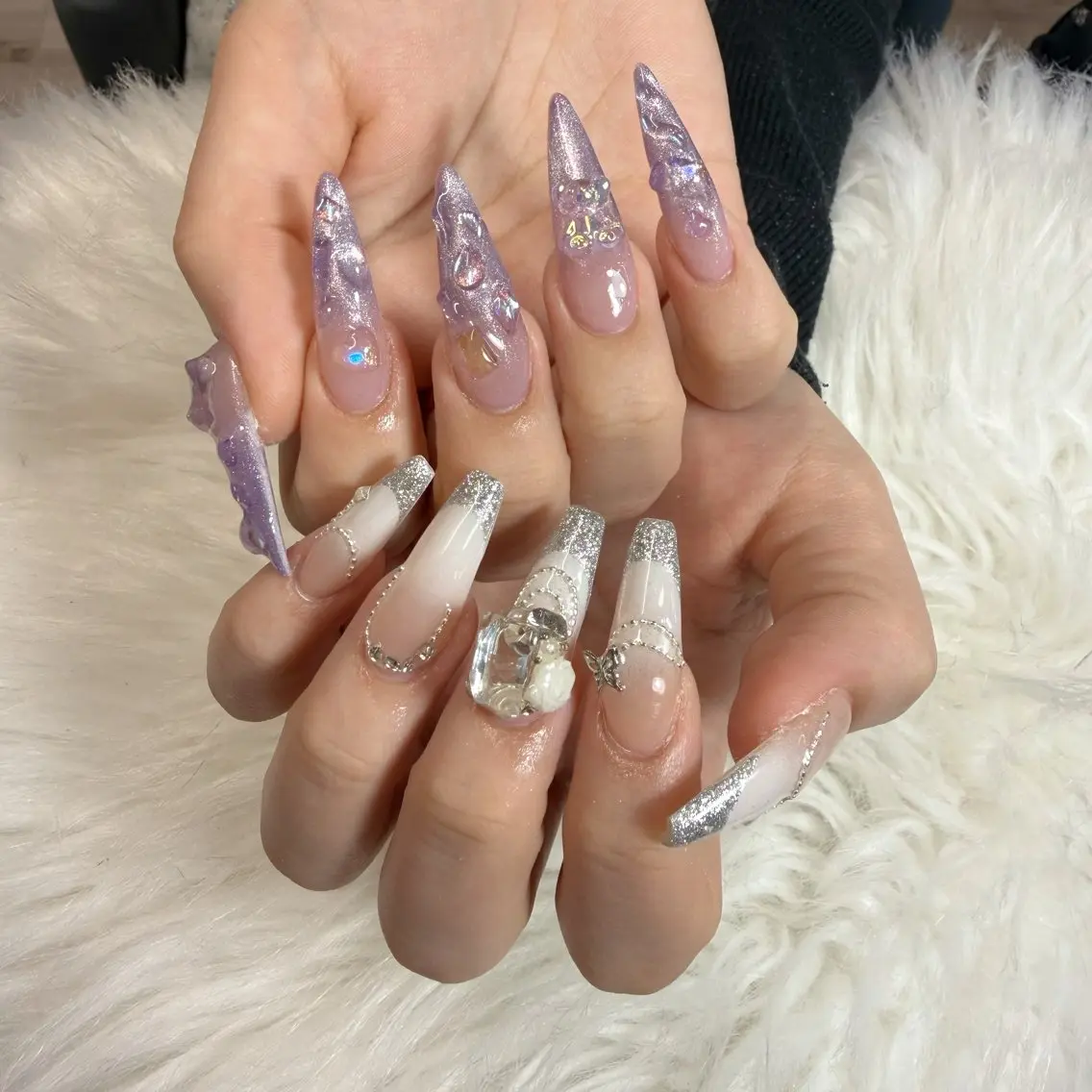 ネイル ハンドネイル 🎀nana🫧 ワンホンネイル🎀のネイルデザイン