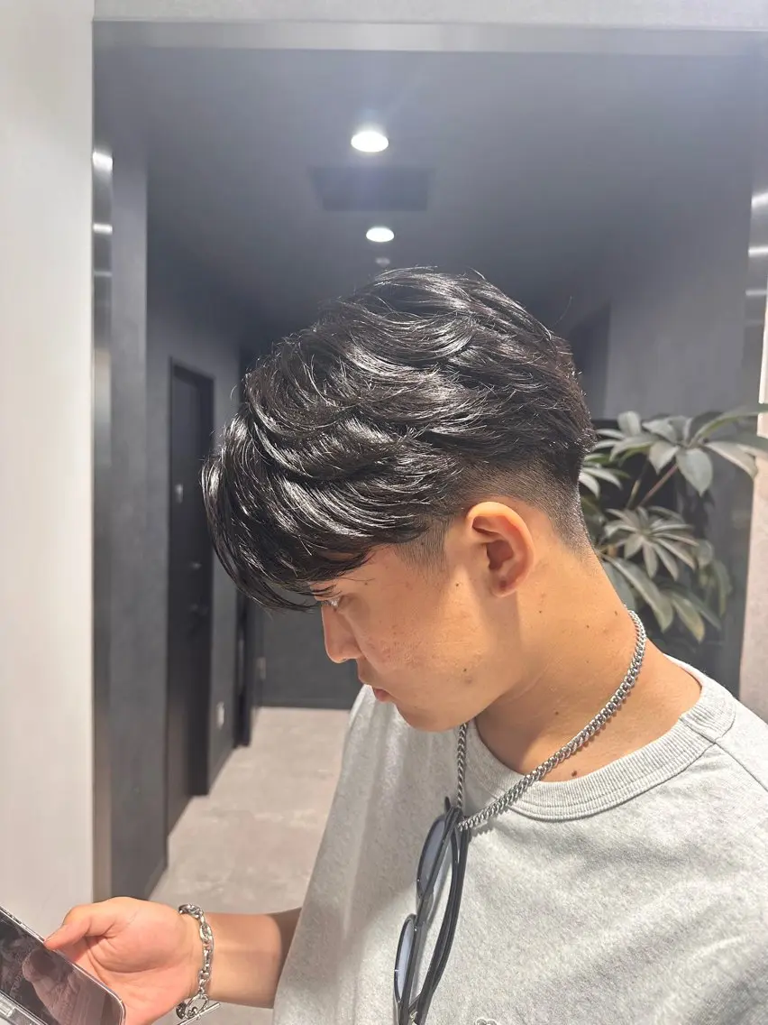 ショート パーマ メンズ 【メンズサロン】 BLUCK 横浜のヘアスタイル
