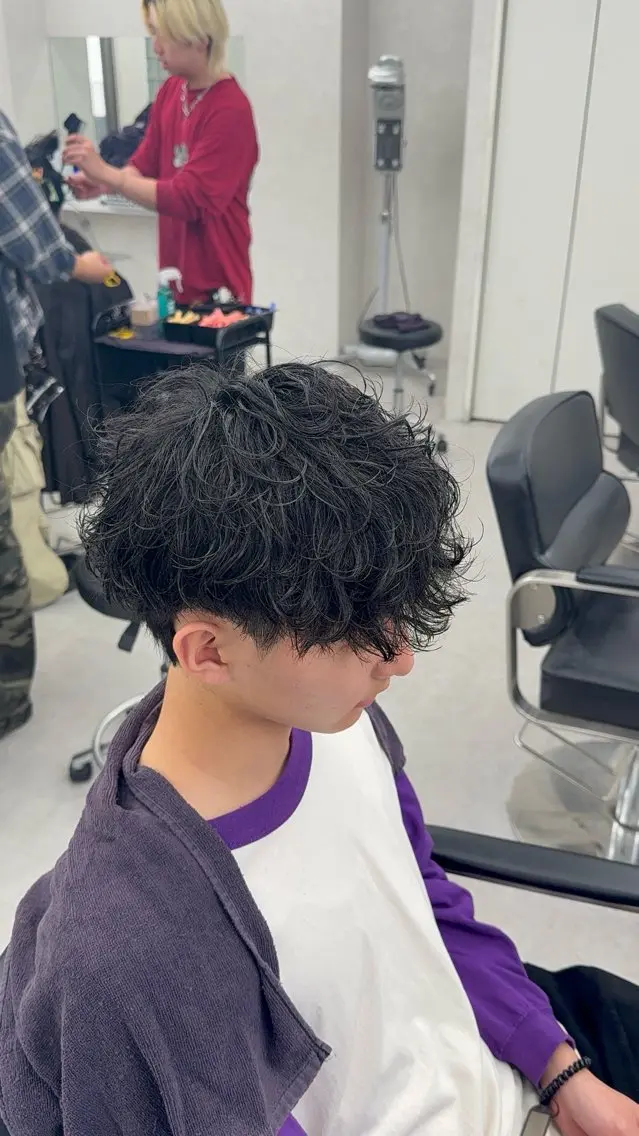 ショート カット パーマ 齊藤 大地のヘアスタイル