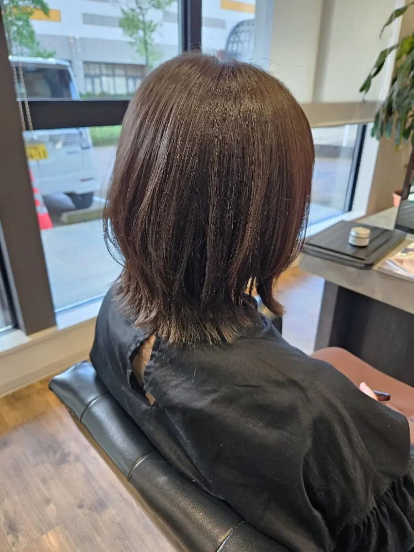 ミディアム カラー カット トリートメント 関口 友菜のヘアスタイル