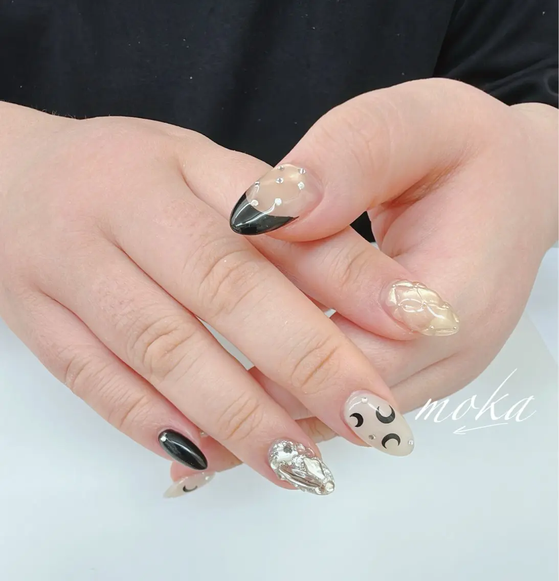 ネイル ハンドネイル ハンドケア 胡蝶蘭レディースサロ ンNailMOKAのネイルデザイン