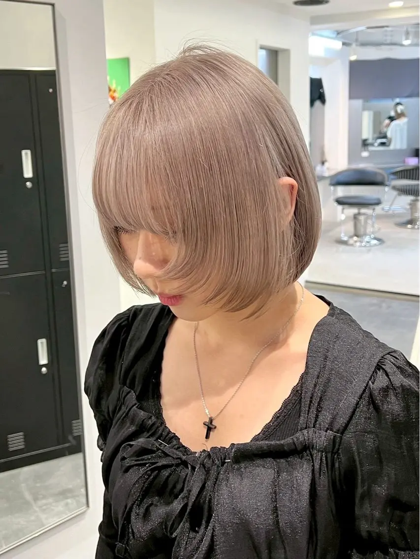 ミディアム ヘアカラー nanami lucktokyoのヘアスタイル