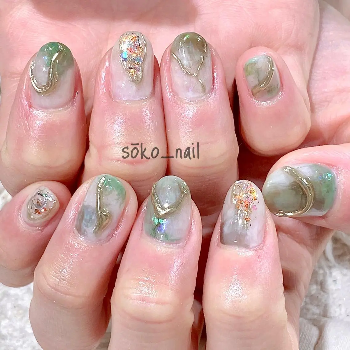 ネイル ハンドネイル megu  / sōko nailのネイルデザイン