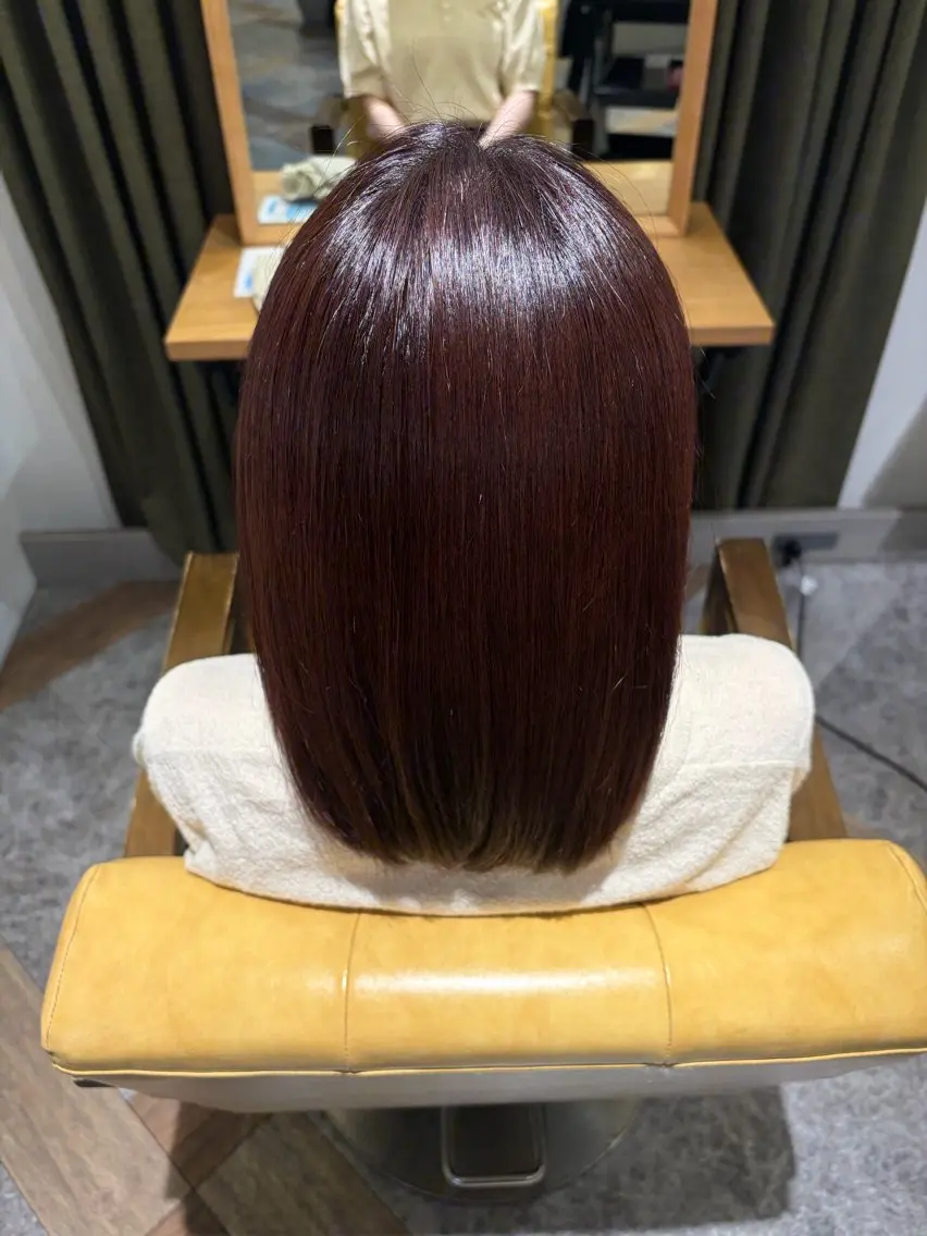 カラー ヘアカラー トリートメント 加部 采音のヘアスタイル