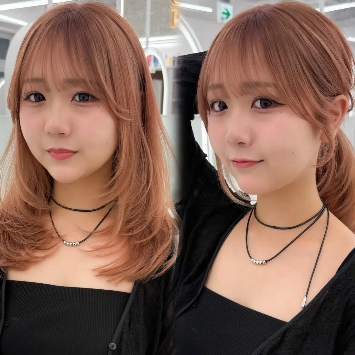 ミディアム 縮毛矯正 特化アツシのヘアスタイル