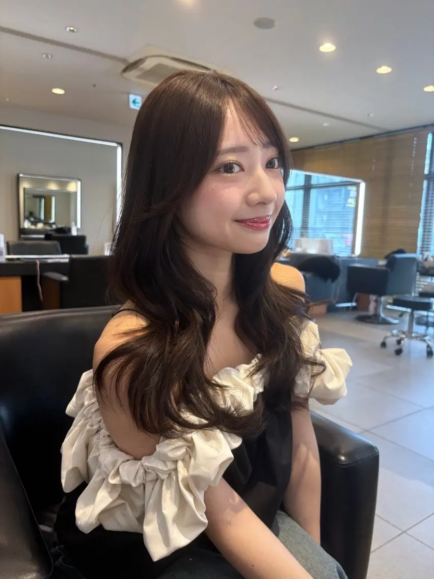 ミディアム 髪質改善・水素カラー ARIA（ému）のヘアスタイル