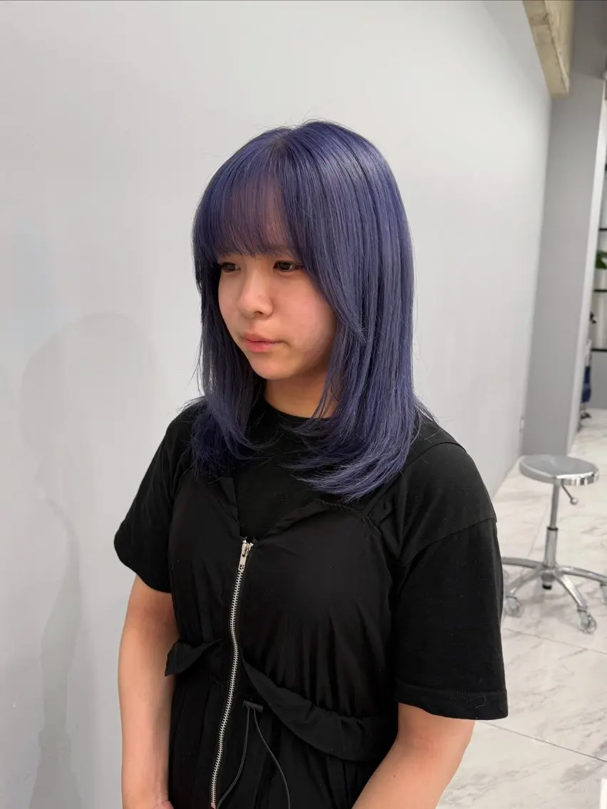 カラー カット ヘアカラー トリートメント ハイトーンレイヤー 顔まわりSOTAのヘアスタイル