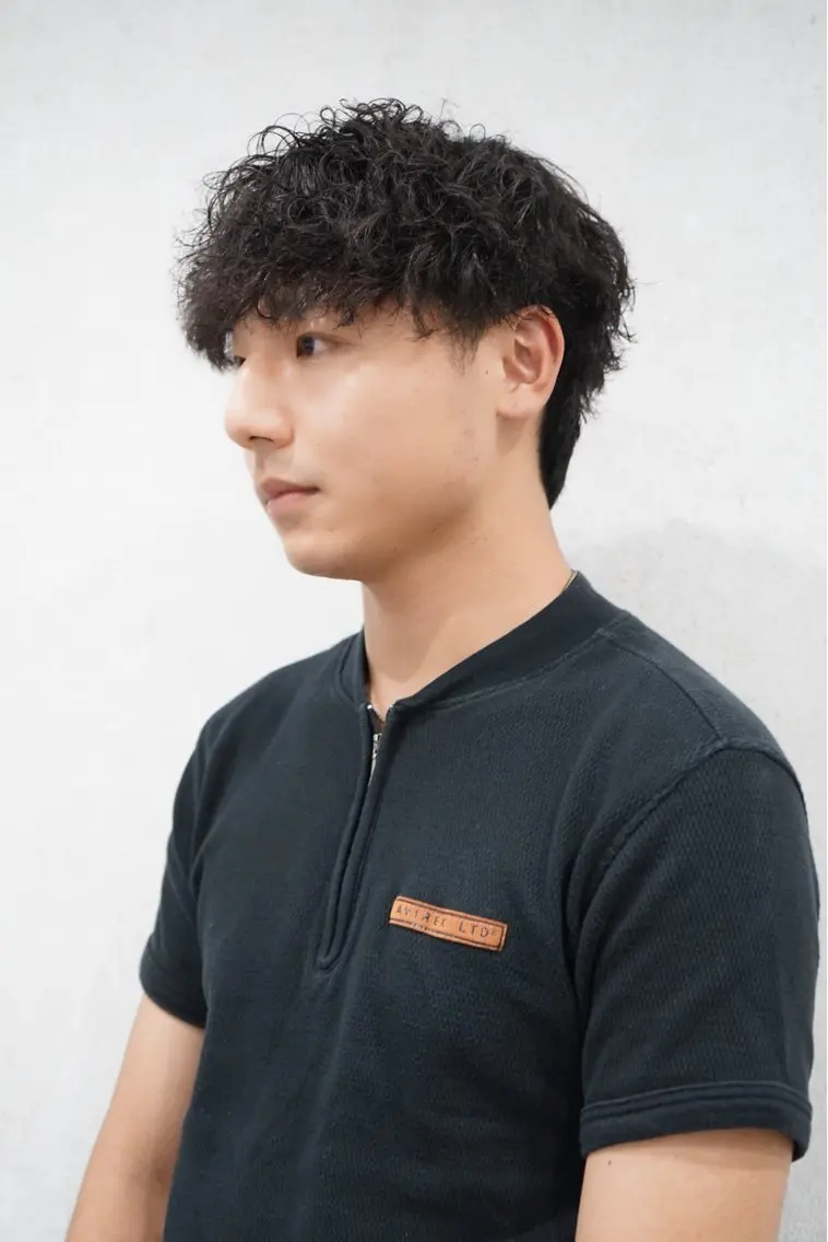 ミディアム パーマ メンズ men’s hair / 隼翔のヘアスタイル