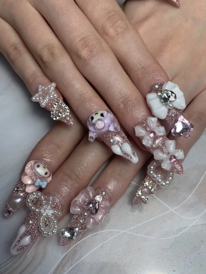 ネイル 氷ネイル・うるうるネイル マットネイル ニュアンスネイル リボン 夏ネイル ハンドネイル rina nailのネイルデザイン