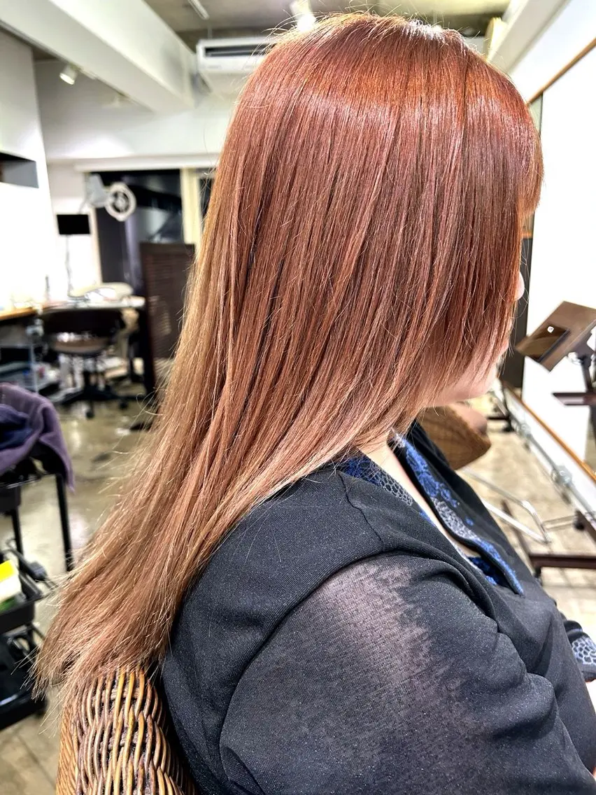 ロング カラー ベージュカラー ブリーチ ミルクティーベージュ 田辺 優志のヘアスタイル
