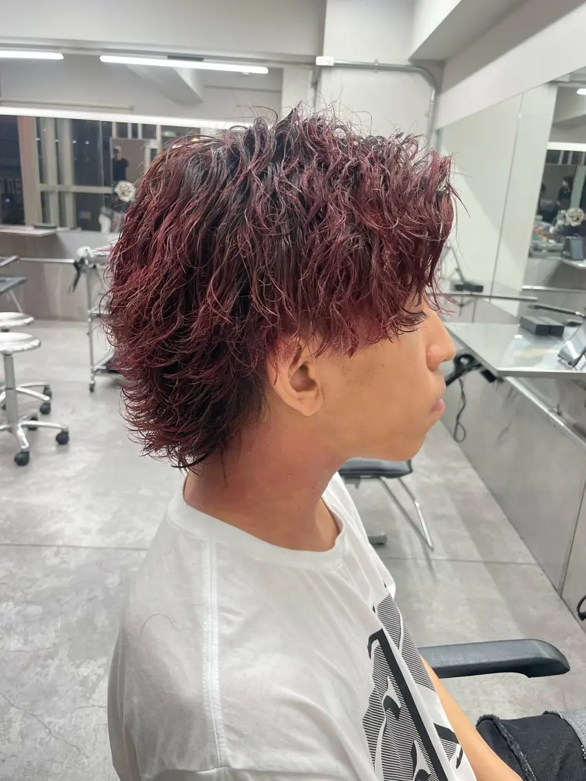 カラー パーマ メンズ カット ヘアカラー パーマ 町田エリアＮｏ．１/ パーマ特化/太田京希のヘアスタイル