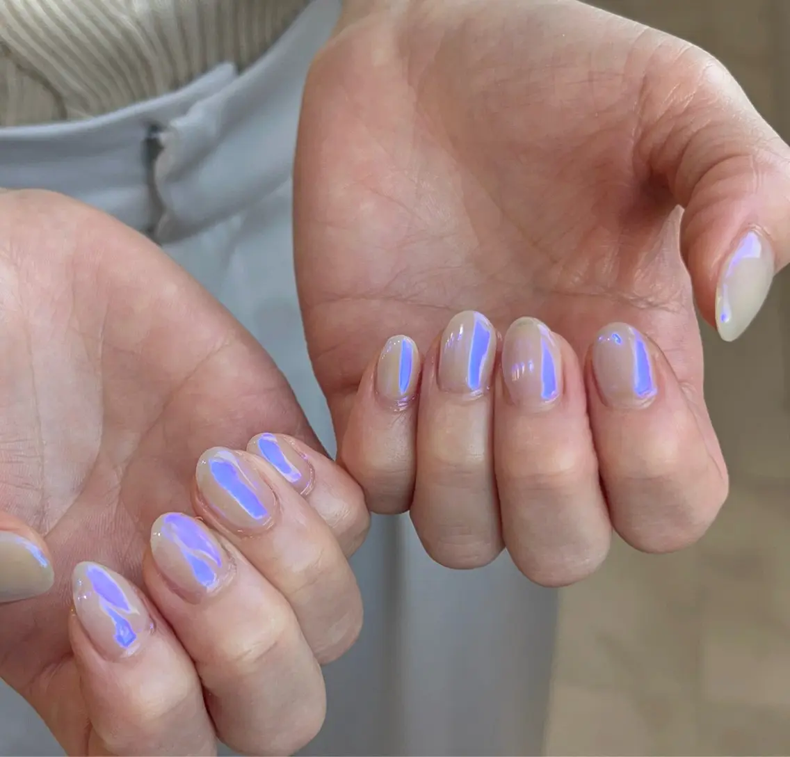 ネイル オーロラネイル Halo Nail 【ハロネイル】のネイルデザイン
