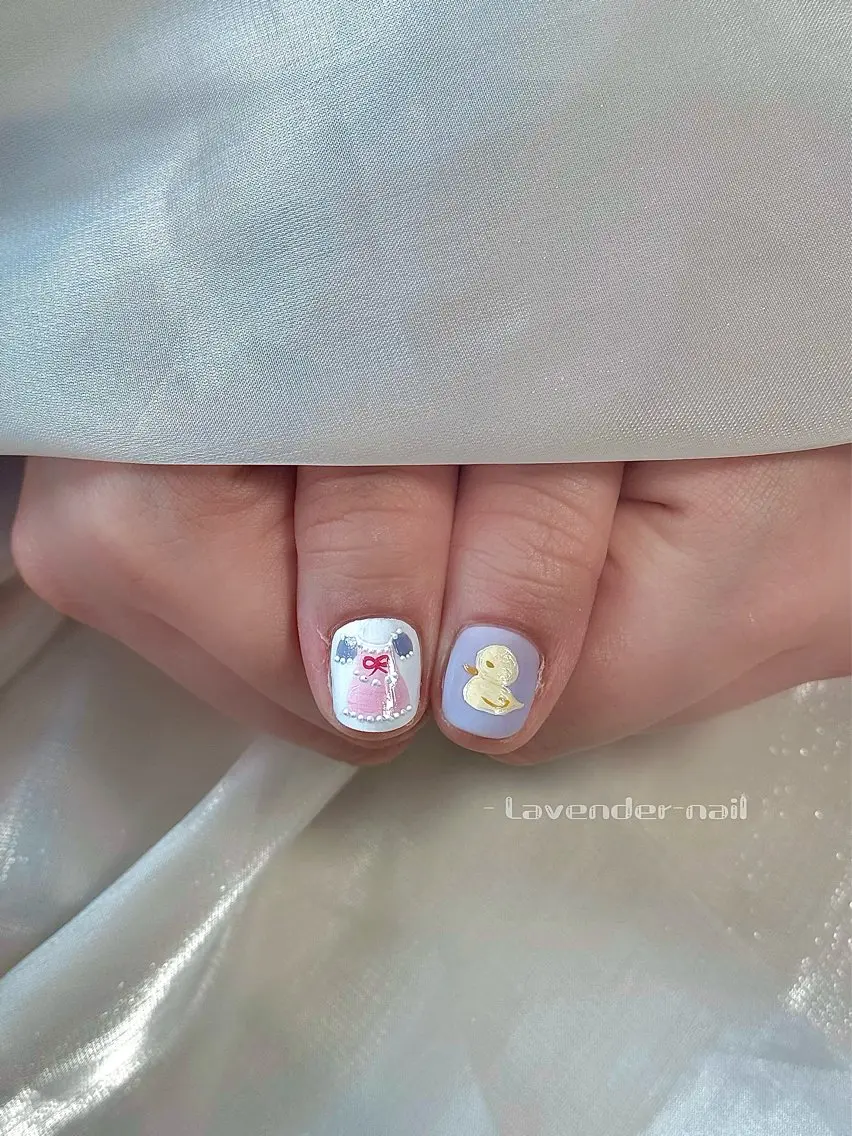 ネイル ハンドネイル Lavender nail·中島公園のネイルデザイン