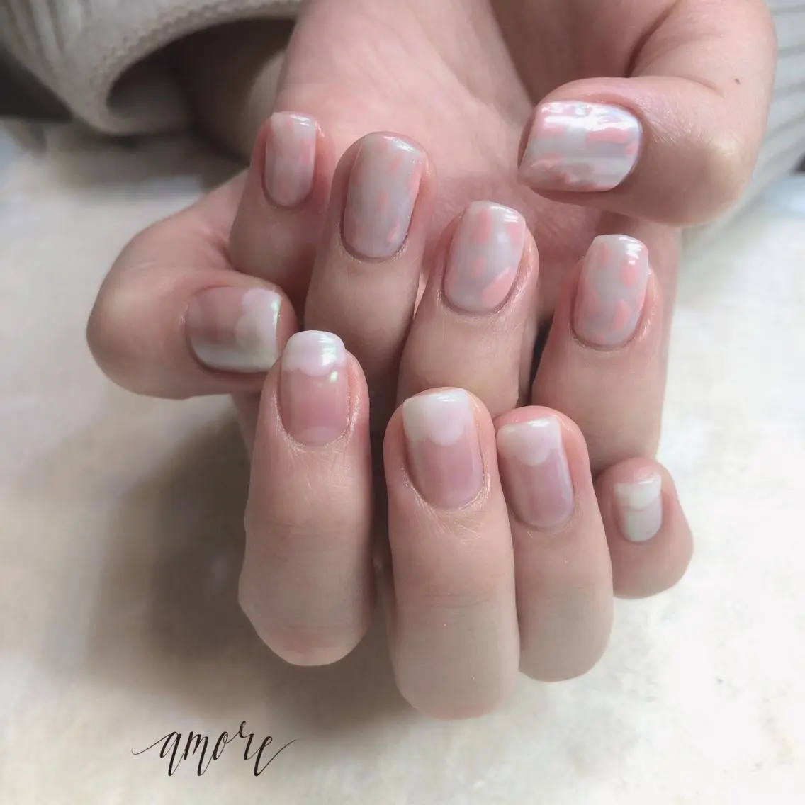 ネイル アートネイル フレンチネイル ジェルネイル ミラーネイル ニュアンスネイル You kyehwaのネイルデザイン