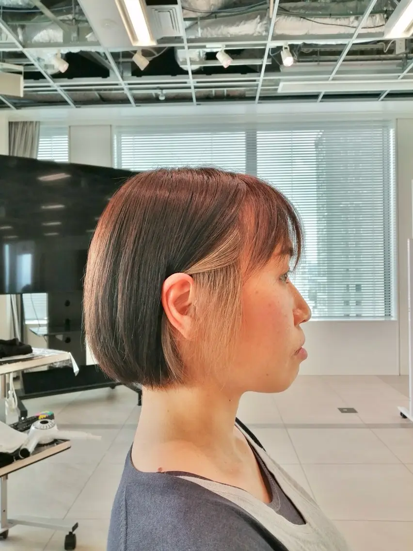 ショート カラー ヘアカラー ヘアセット 【23時まで営業】 酒井啓佑のヘアスタイル