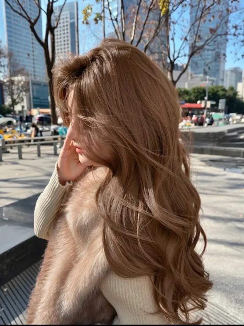 カラー ヘアカラー nanami🏷🤎 ベージュのヘアスタイル