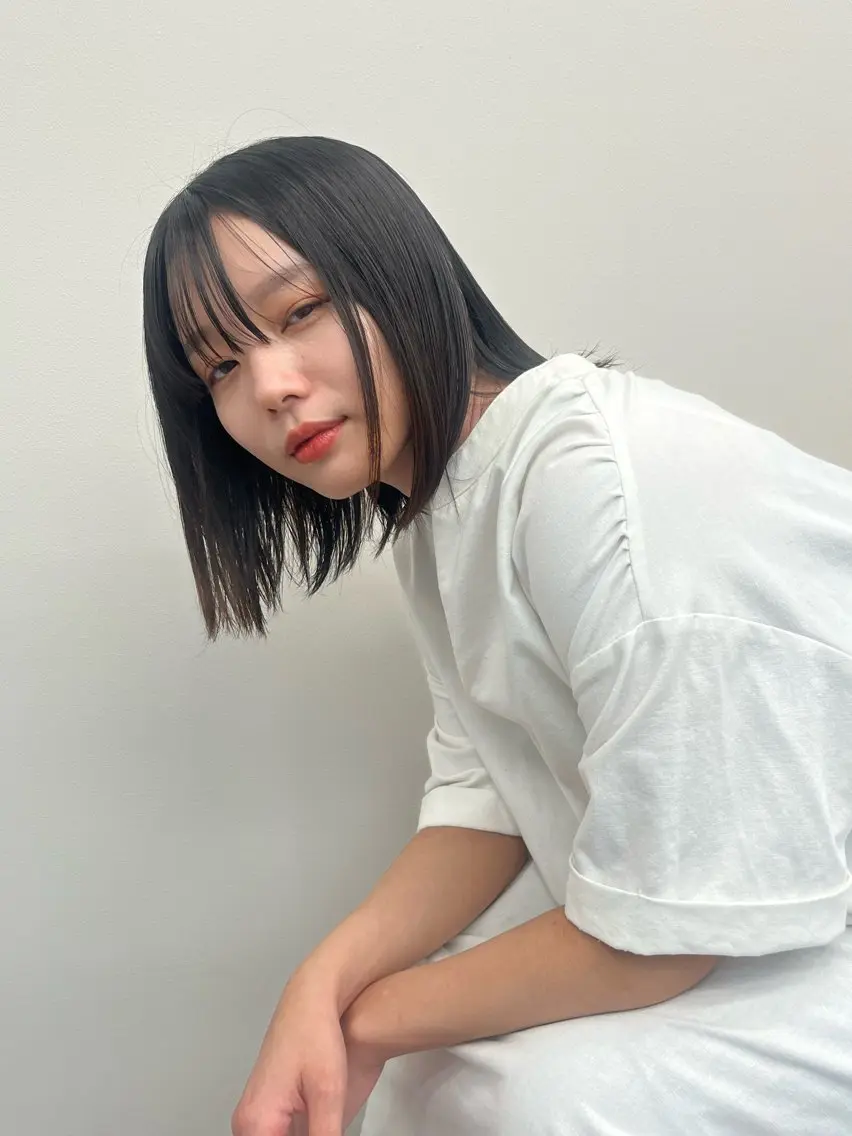 ショート カラー ボブ 大林 エリコのヘアスタイル