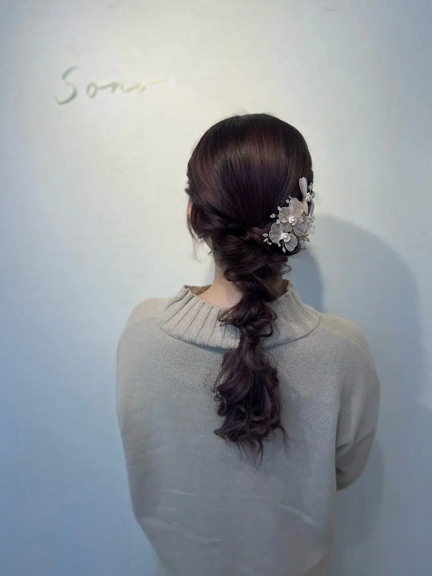 ヘアアレンジ ヘアセット 大人可愛いヘアメイク 💋🧚♀️しずかのヘアスタイル