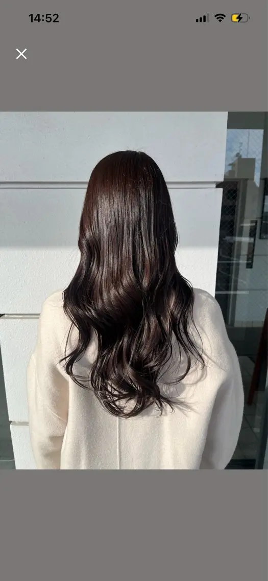 ロング カット ヘアカラー トリートメント 髪質改善×ブリーチ 無しWカラー🫧天神のヘアスタイル