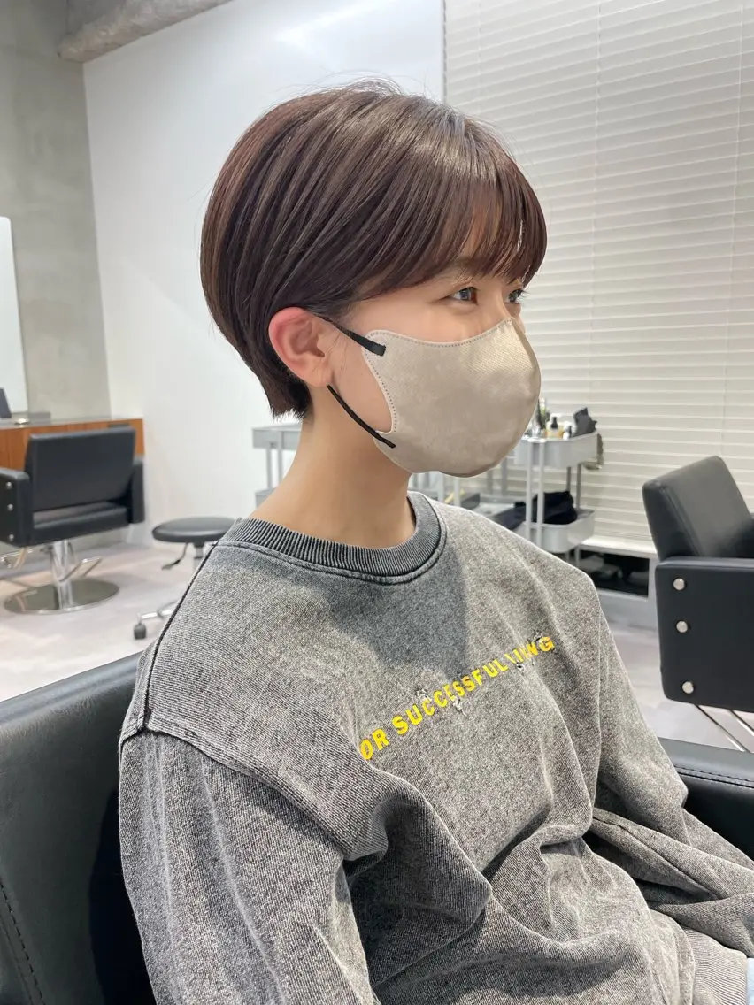 ショート カラー カット ヘアカラー 華 /ショート/ボブのヘアスタイル