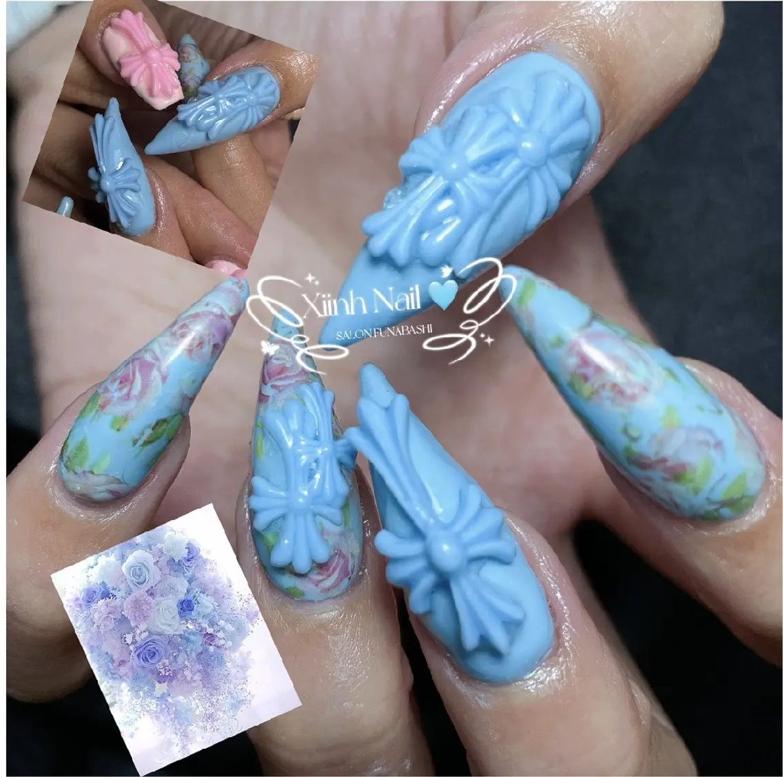 ネイル チークネイル 桜ネイル 長さ出し フットネイル ジェルネイル XIINHNAIL 船橋店　馬詰ちゃんのネイルデザイン