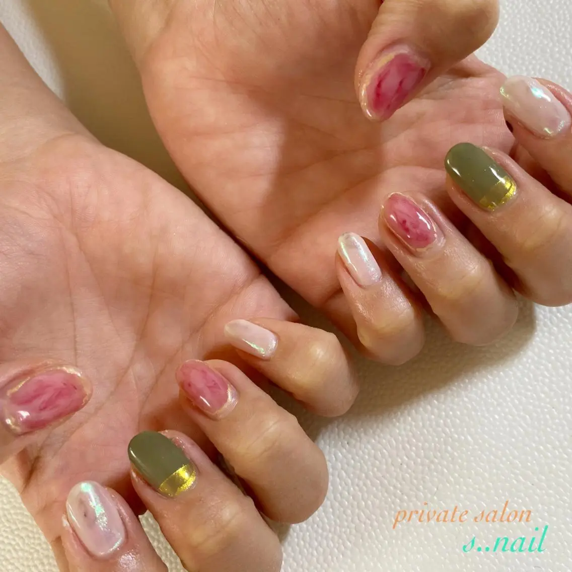 ネイル 持ち込み ニュアンスネイル ハンドネイル フットネイル s..nail / MORITAのネイルデザイン
