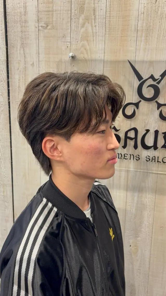 メンズ メンズハイライト 青木 星翔のヘアスタイル
