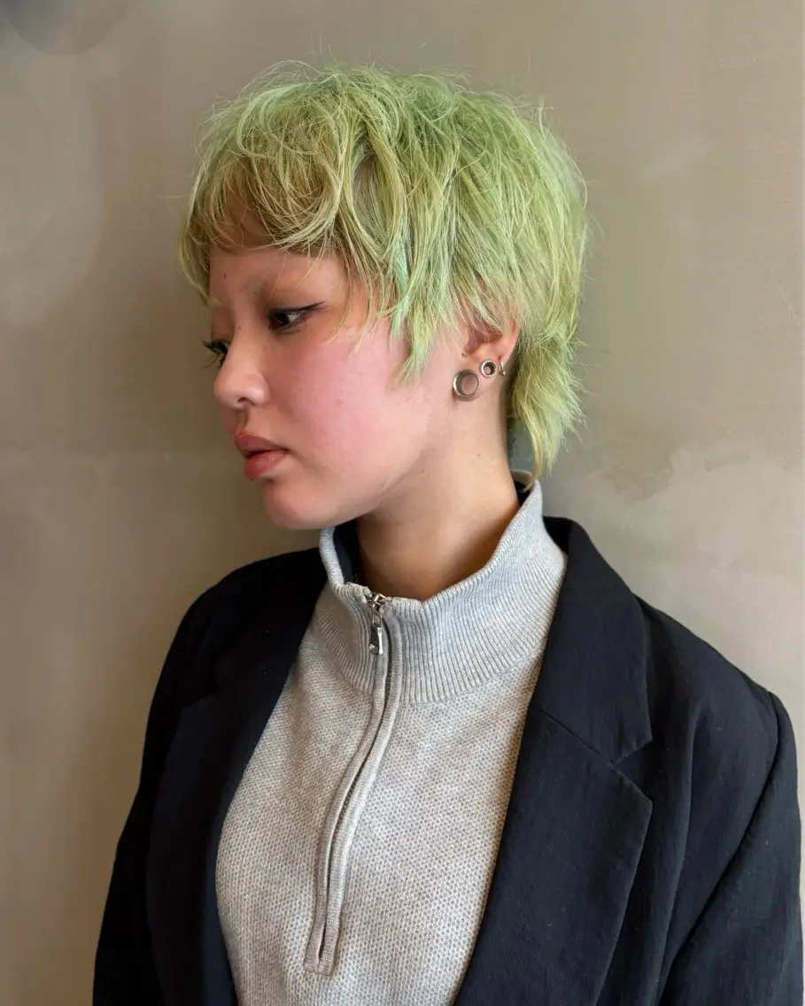 ショート カット ヘアカラー 褒められる ハイトーン⭐️カノンのヘアスタイル