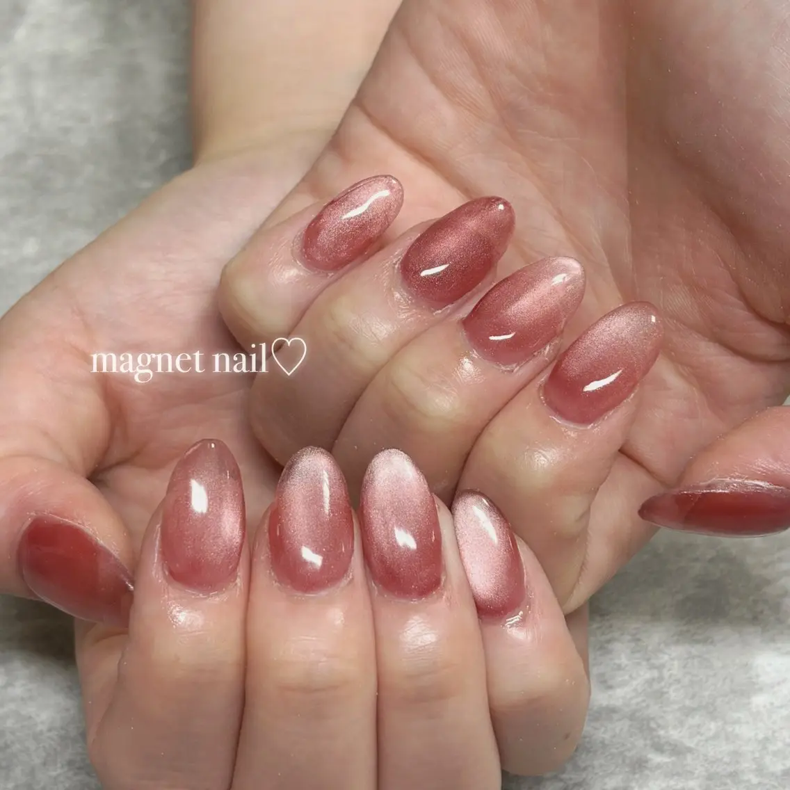 ネイル ジェルネイル キラキラネイル マグネットネイル オフィスネイル ワンホンネイル Haruka 【Protea】のネイルデザイン