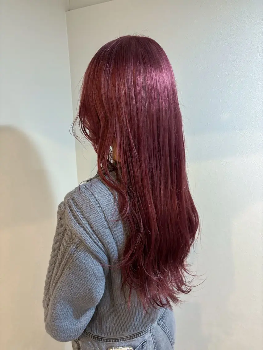 ロング カラー ブリーチ ラベンダーカラー ピンクカラー ピンクラベンダー カット ヘアカラー 🩵izu 🩵のヘアスタイル